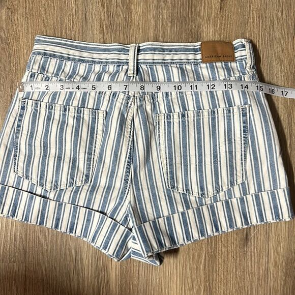 AMERICAN EAGLE Striped Mom Shorts - Picture 7 of 9